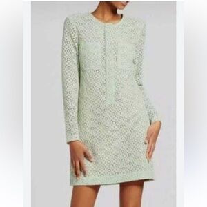 target green lace dress Women's Lace Trim Midi Sundress